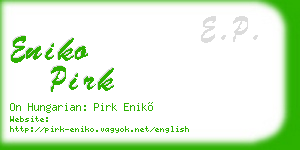 eniko pirk business card